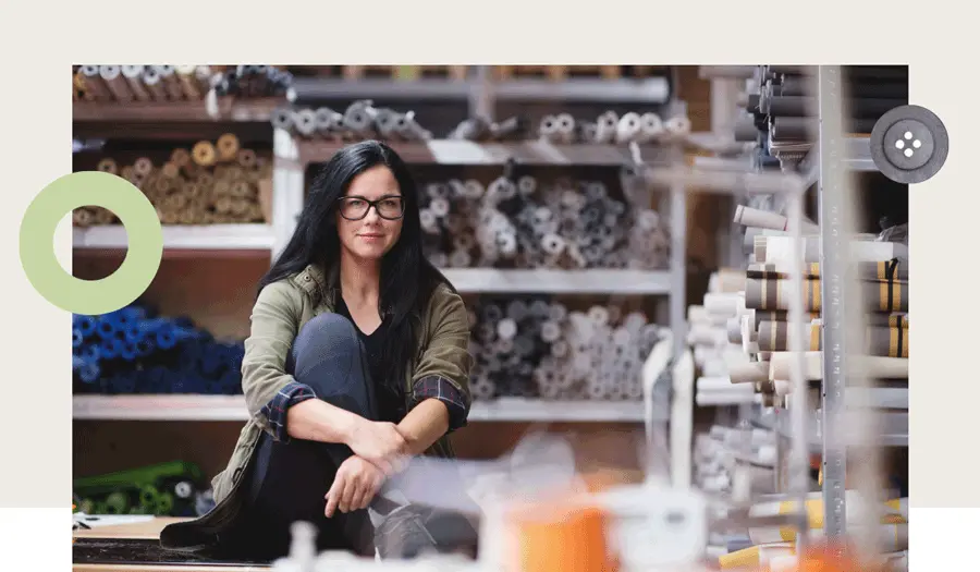 Portrait der Gründerin Sina Trinkwalder von Manomama