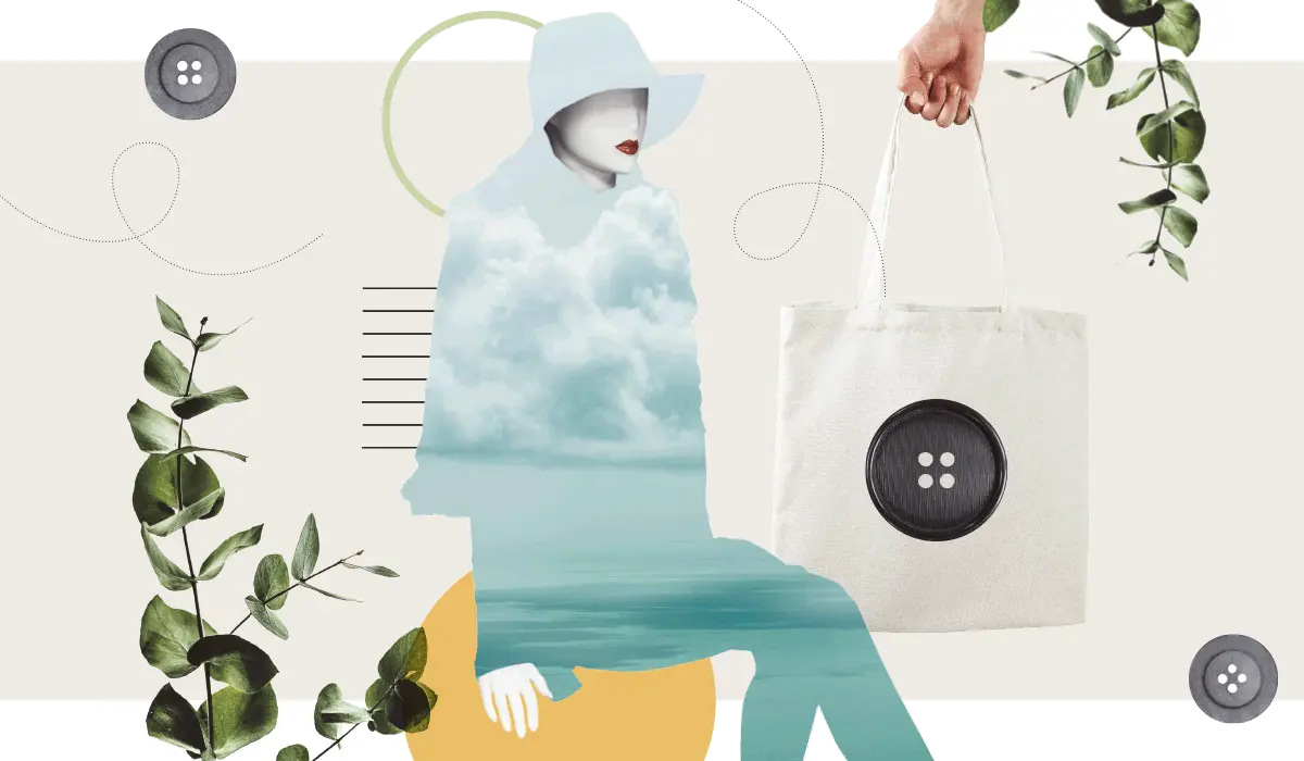 Collage zu Sina Trinkwalders Textilfirma Manomama