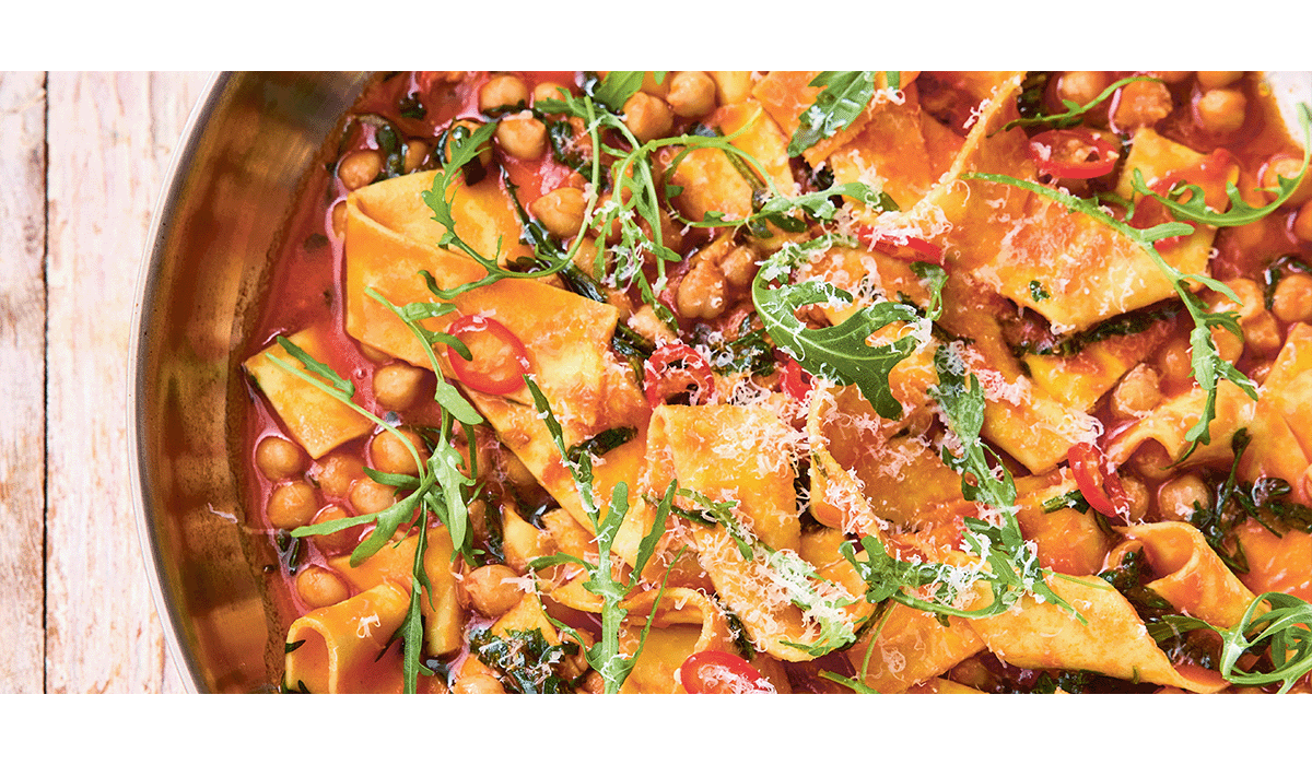 Bioboom 109 – Rezeptbild Kichererbsen Arrabiata